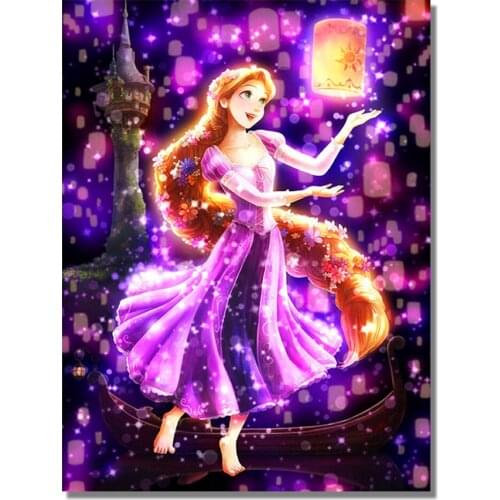 Cartoon Diamond Painting Disney Princess Beauty and The Beast Full Round Mosaic Embroidery DIY Childrens Room Decoration