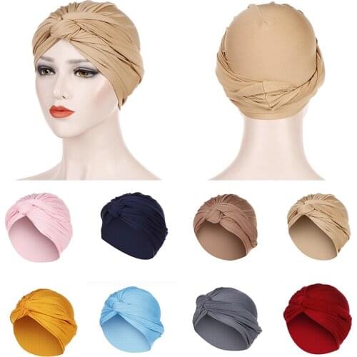 Muslim Women Inner Hijab Caps Female Head Wrap Scarves Turbante Mujer India African Hat Turban Ffemme Musulman