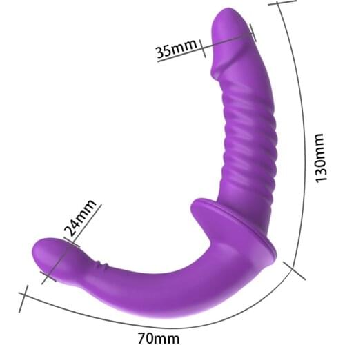 Wearable Double Head Realistic Dildos For Lesbian Lala Men Women Masturbator SM Sex Toys Backyard Anal Plug Elastic Adult Tools