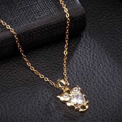 New Womens Fashion Necklace Butterfly Zircon Necklace For Women Gold Wild Necklace Jewelry Hot Sale 2019