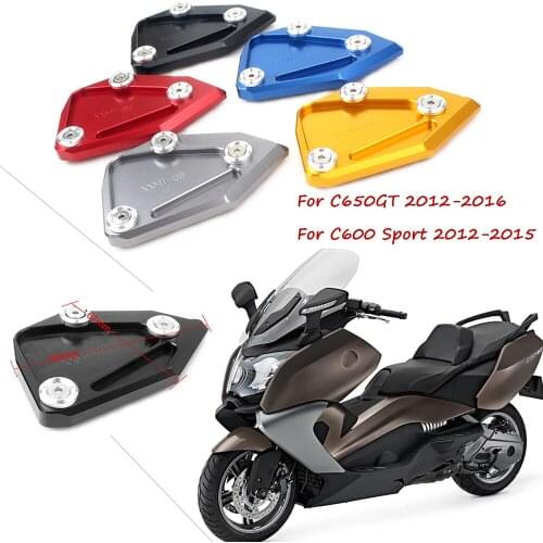 For BMW C650GT C600 Sport C650 GT 2012-2015 Motorcycle Kickstand Foot Side Stand Extension Enlarge Pad Support Plate