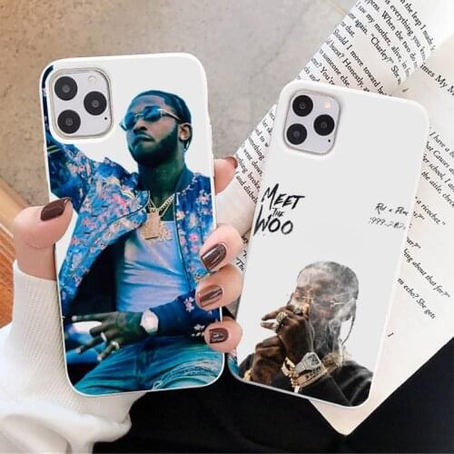 POP SMOKE famous rapper Phone Case Candy Color for iPhone 6 7 8 11 12 s mini pro X XS XR MAX Plus