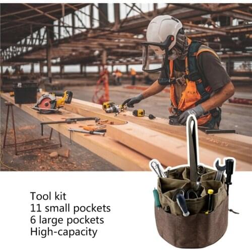 Durable Electrician Waist Tool Bag Ideal for Drywall Workers Gardeners Welding and Crafts Used at Home or at Work