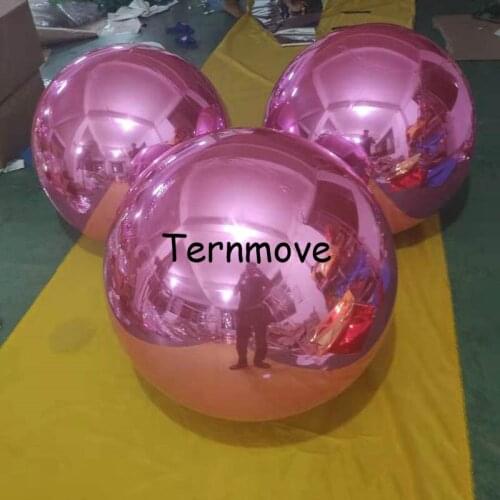 Pink inflatable mirror ball Inflatable Advertising Ball For Christmas Decoration For Stage Decoration Fashion Inflatable Ballons