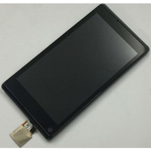 For Sony Xperia L S36h C2104 C2105 LCD Touch Screen Digitizer Panel Sensor Glass LCD Display Screen Panel Assembly With Frame