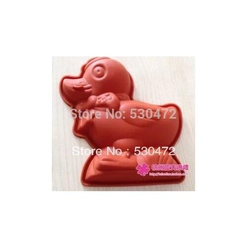 Silica gel cake mould Soap mold / baking mold,duck shape 17*14*3.5CM kitchen tools