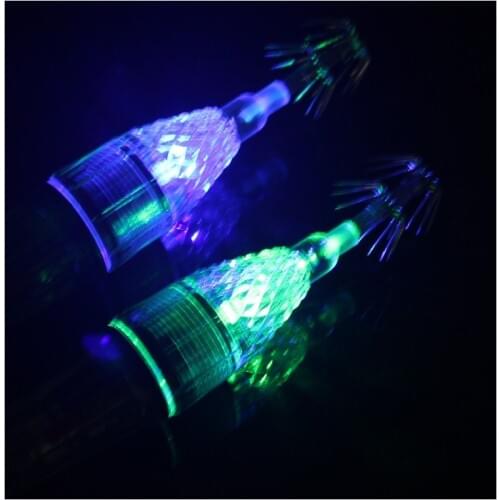 LED lamp sleeve fish bait for ocean fishing 60 meters deep squid Bait and hooks