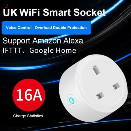 NABAS UK 16A Smart Plug WiFi Smart Socket Remote Control Function Smart Life Application Cooperation With Alexa Google Home
