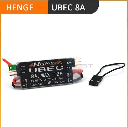 HENGE 8A UBEC Output 5V / 6V 6A / 8A Max 12A Inport 7V-25.5V 2-6S Lipo / 6-16 cell Ni-Mh Input Switch Mode BEC for RC Quadcopter