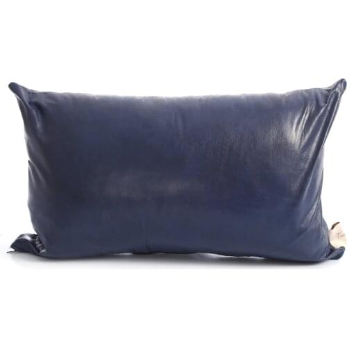 100% real leather comfortable and soft square pillow hotel home living room bedroom sofa car seat decorative ornament pillow