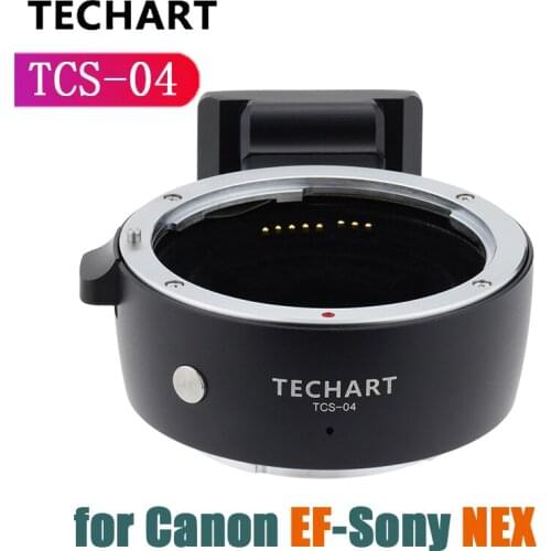 TECHART TCS-04 EF -NEX 4 Lens Adapter Ring For Canon EF Lens To Sony NEX A9 a7R3 a7R2 a7M3 A7R III A7RII Camera