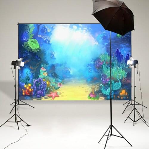 Under the sea photography background photo studio backdrop baby shower birthday party decor dessert table banner poster B909