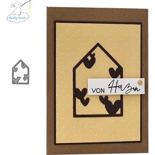 CH Small House Metal Cutting Dies 3D DIY Scrapbooking Carbon Sharp Craft Die Photo Invitation Cards Decoration