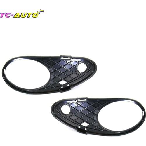 Chrome Car Front Bumper Fog Light Trim Cover For Mercedes Benz C230 2003-2007 2038850623 2038850523 Fog Light Frame cover trim