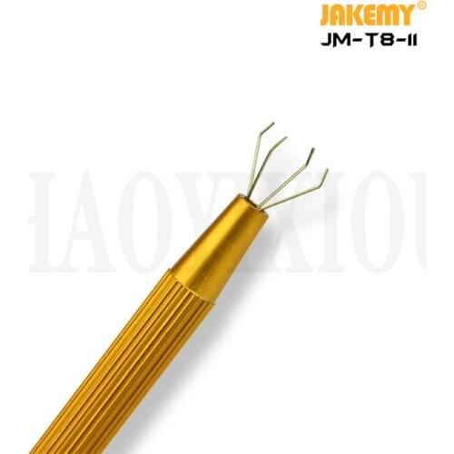 Jakemy JM-T8-11 Precision Parts Grabber IC Chip Components Catcher Clamping Clip Pick Up Tools Four Claw Hold Tightly Hand Tools