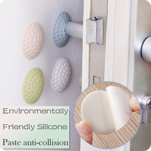 Soft Rubber Pad To Protect The Wall Self Adhesive Door Stopper Golf Modelling Door Fender Stickers(White/Blue/Pink/Green/Purple