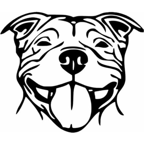 Staffy Staffordshire Bull Terrier Staffy Dog Decal Car Sticker Car Window Decor Cover Scratches Waterproof Apply To Car Door