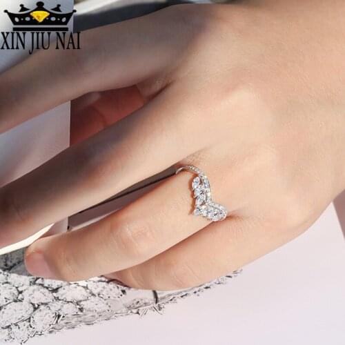 2020 new crown luxury noble lady charm charming drop-shaped high-quality temperament diamond wedding engagement jewelry