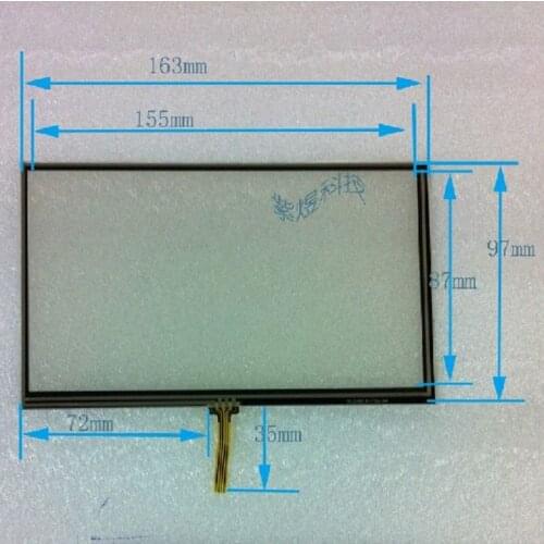 Wholesale 7-inch 162*97 161*97 universal touch external handwriting screen compatible for Eroda Rotiss good quality