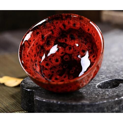 Variable glaze Tea set cups temmoku glaze Yohen temmoku Colorful Transmutation glaze Jun porcelain bowl Tea Cup Ceramic teacup