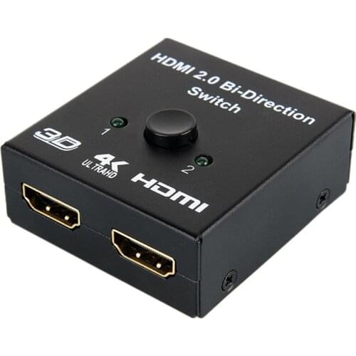 UHD HDMI Compatible Splitter 1X2 2X1 Split 1 Input 2 Output Amplifier 1080P 4Kx2K HDMI Compatible Switch 2 Port Bidirectional 4K