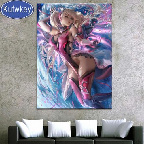Sexy Anime Girl diamond embroidery 5d diy diamond painting full square round drill mosaic set art 3d cross stitch Modern gift