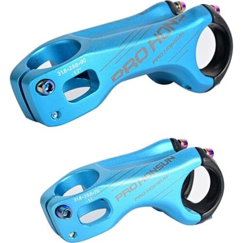 Mountain Bike Stem Plus or Minus 17 Degrees Bicycle 90mm Off-road Stem Full CNC Machining Riser Bike Fork Stem