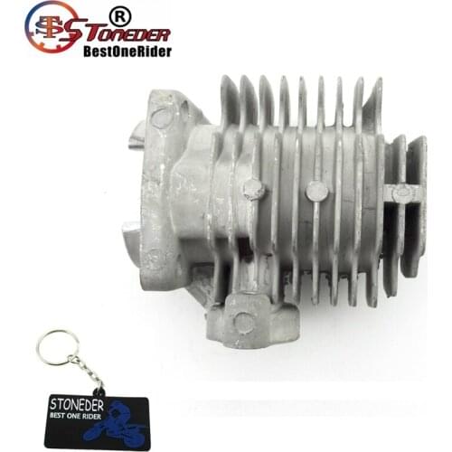 STONEDER 40mm Cylinder Head For 2 Stroke 47cc Engine Chinese Pocket Dirt Bike Minimoto Mini Kids ATV Quad 4 Wheeler Baby Crosser