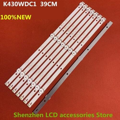 LED Strips For LE43M3570/60 LE43M3579 4708-K43WDC-A1113N11 K430WDC1 A1 388MM 6V 43inch use