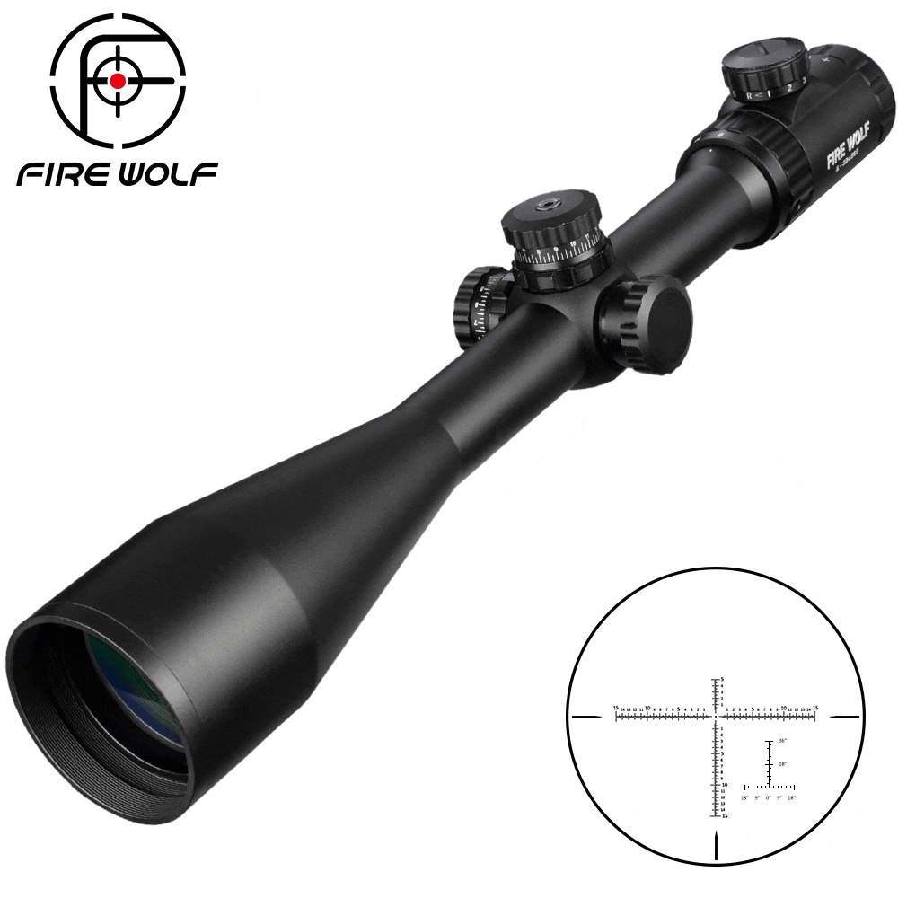 Fire Wolf 8-32X56E Scope Tactics Rifle Scopes Side Optics Focus Black Matte For Hunting And Outdoor Use Sight Telescope