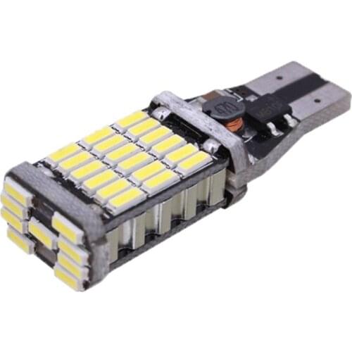 Universsal DC 12V T15 W16W LED Car Reverse Light Bulb Canbus Error Free 4014 45SMD Turn Signal Backup Parking Lamp Bulb