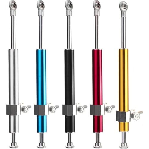 5 Colors CNC Universal Motorcycle Stabilizer Steering Damper 330MM Safety Control Shock Absorber Direction Accessories Aluminum