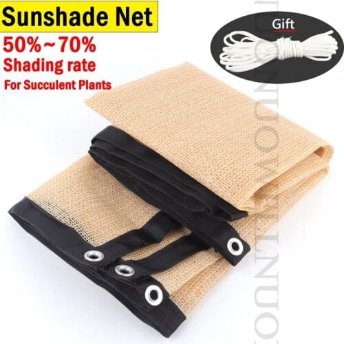 Hi-Quality Anti-UV Gardening Sun Shade Net 50~70% Shading Rate Succulent Plants Sunshade Sails Outdoor Sunshade Net