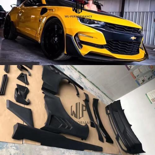 High quality Carbon fiber / FRP unpainted Car body kit For Chevrolet Camaro Bumblebee Car styling 2017
