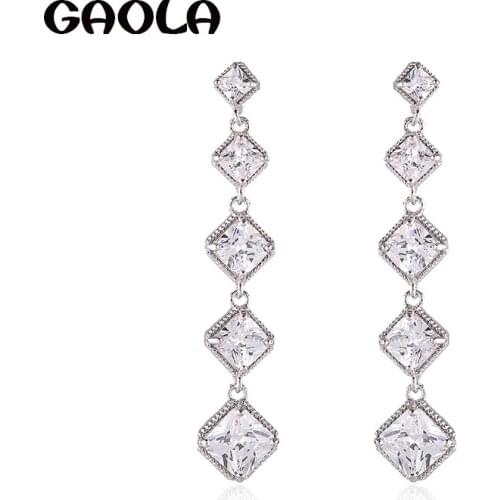 GAOLA High Quality Many Squares Dangle Earrings Geometric Earring Women Girls Gift GLE9325
