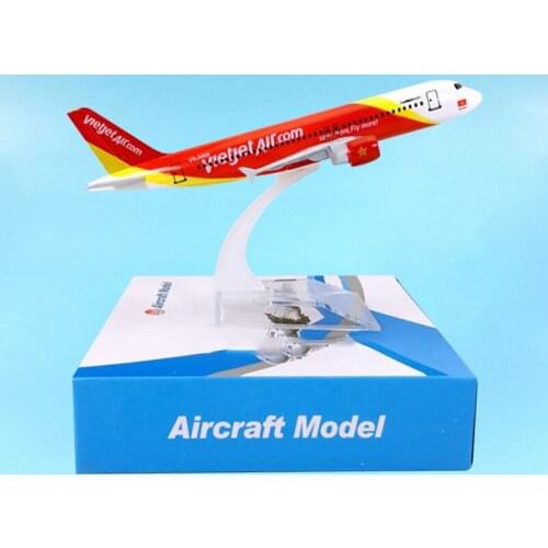 16CM 1:400 Scale Airbus A320-200 Model Toys Air Vietjetair Vietnam Airline Aircraft Plane Airliner Collection Gifts Display Show