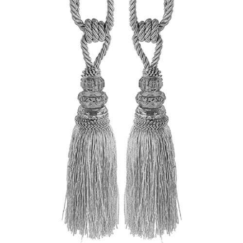 2pcs Crystal Beaded Tassels Tieback Curtain Cord Home Textiles Window Treatments Home Decoration Accessories 2020 New Arrival