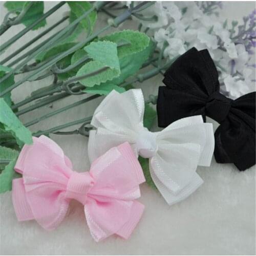 20pcs U pick Grosgrain Ribbon Bows DIY Appliques Wedding Craft Gift E66