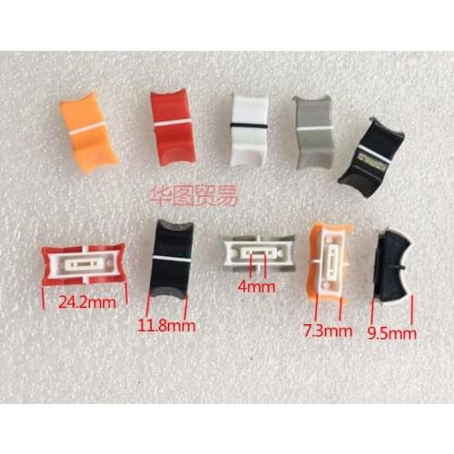 5pcs For Yamaha behringer Soundcraft Mixer Console Equalizer Slide Potentiometer Fader Knob Cap Electronic organ keyboard