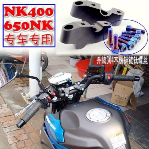 Free shipping Modified for cfmoto 400nk 650nk NK400 NK650 heightening Handle Increase the after the move Handlebars Adapters