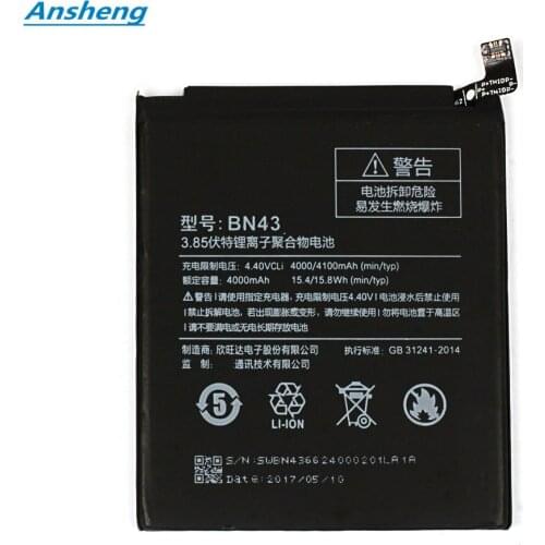 Ansheng Xiaomi Redmi Note 4X Phone Batteries