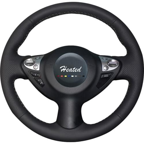 Car wheel steering cover for Infiniti FX FX35 FX37 FX50 Nissan Juke Maxima 2009-2014 Sentra braid on the steering wheel