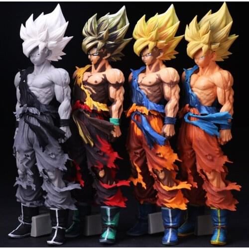 35 Cm Large Size Special Anime Painted Color SMSP Dragon Ball Z Super Saiyan Monkey King PVC Action Figure Collectible Model Toy