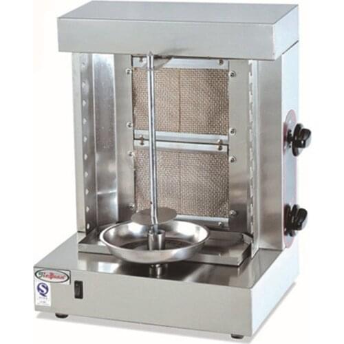 QRLS-400 Stainless Steel turkey Gas Kebab Doner Machine gas Sharwarma Maker Smokeless bbq oven