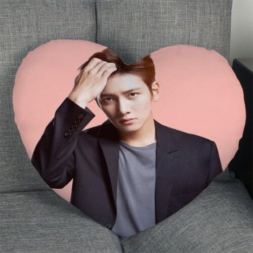 Ji Chang Wook Pillow Slips Heart Shape Pillow Covers Bedding Comfortable Cushion/Good For Sofa/Home/Car High Quality Pillow Ca