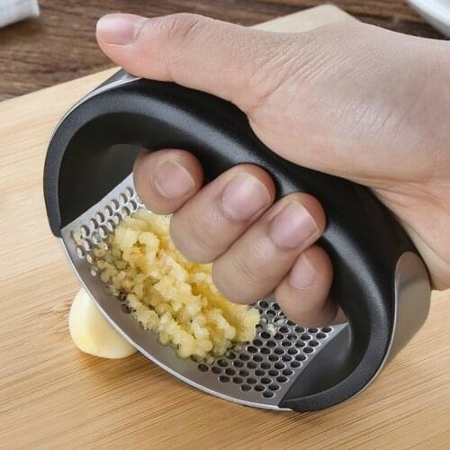 Multi-function Manual Garlic Presser Garlic Grinder Grater Stainless Steel Garlic Chopper Crusher Presses Cooking Gadgets Tool
