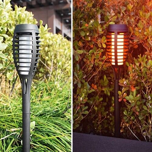 New 5PCS Lamp Beads Solar Street Lamp LED Flame Light Torch Light Outdoor Landscape Light Garden Decorative Landscape Light