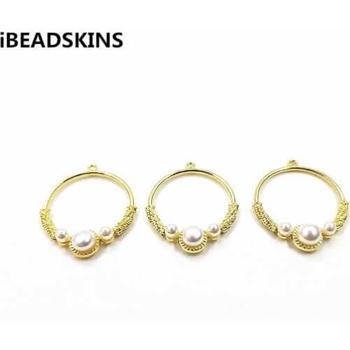 New arrival! 41x35mm 50pcs Round charm/Connectors for earrings/earrings accessories/Earring parts/DIY Jewelry Making