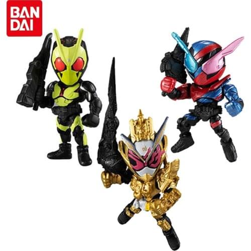 Bandai Genuine Gashapon Anime Kamen Riders ANTHEM No.3 BUILD ZERO ONE ZI-O SD Action Figure Model Gacha Toys Gifts For Children