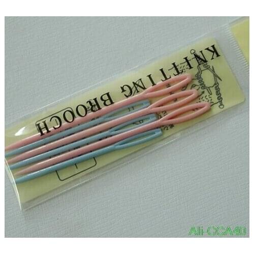 6Pcs/set 2 Sizes 7cm 9cm Plastic Sewing Needles Knit Weaving Tools Cross Stitch Knit Needles Multicolor
